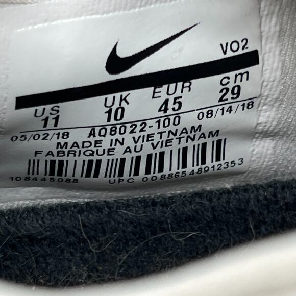 Nike Metcon Flyknit 3 Shoes Mens Size 11 Platinum White Lifting Casual Workout - Picture 8 of 8